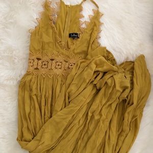 Beautiful mustard golden dress